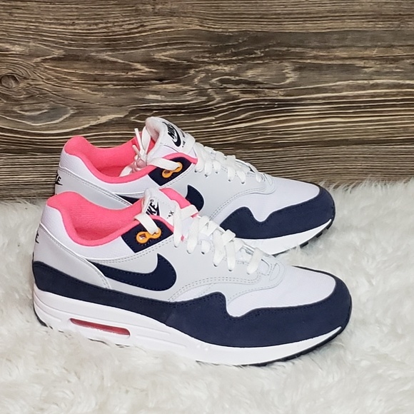 Nike Shoes - New Nike Air Max 1 grey navy Running Shoes